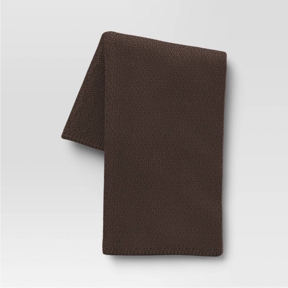 THRESHOLD NWT oversized recycled knit throw blanket -gray
